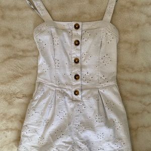 HOLLISTER WHITE ROMPER